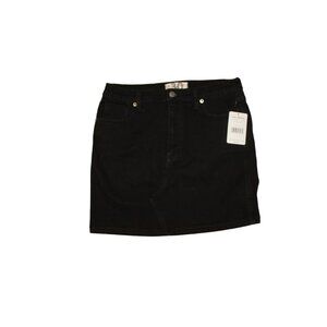 NWT Free People Womens "Worn Black" Denim Mini Skirt MSRP $68  Size 30 NEW